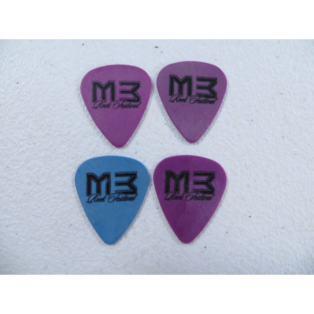 M3 Rock Festival‎ Chuck Levin's Music Center Washington Guitar Pick Lot of 4